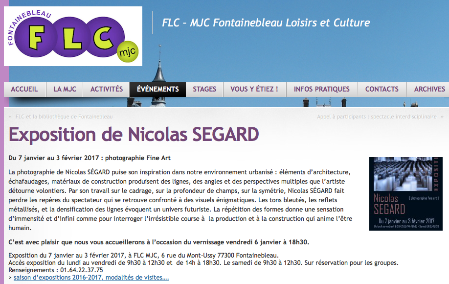Nicolas Ségard FLC 2017