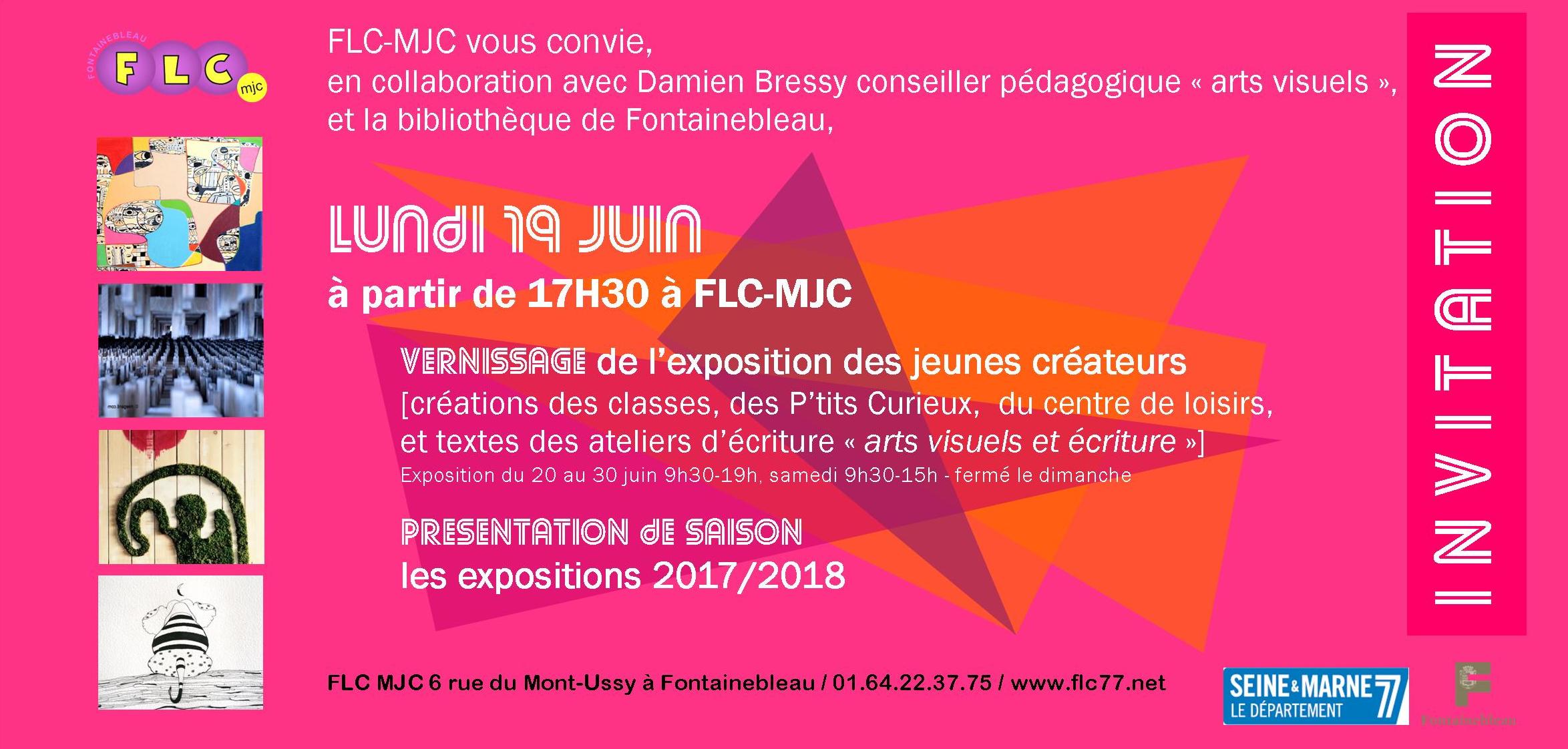 Lundi 19 juin au vernissage de l’exposition des “jeunes créateurs” à FLC Fontainebleau