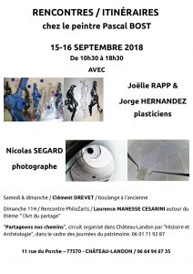 Nicolas Ségard Rencontres Chateau-Landon JEP 2018