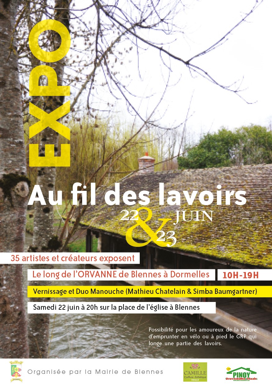 Expo AU FIL DES LAVOIRS, 22-23 juin 2019