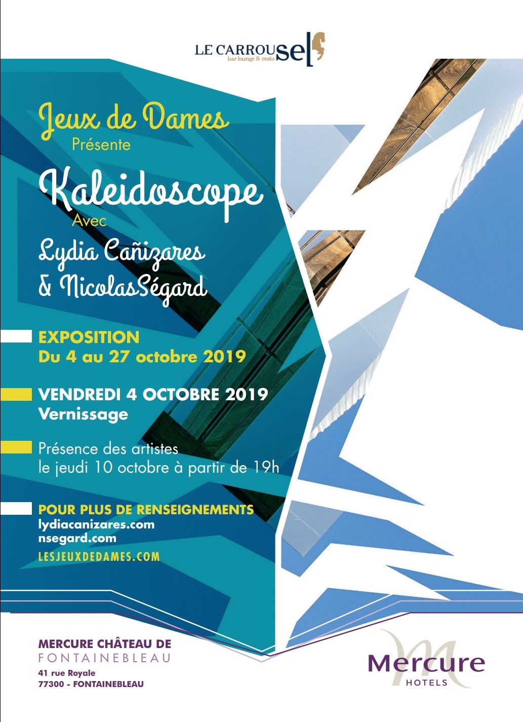 Kaleidoscope Lydia Canizares Nicolas Segard Hotel Mercure Fontainebleau
