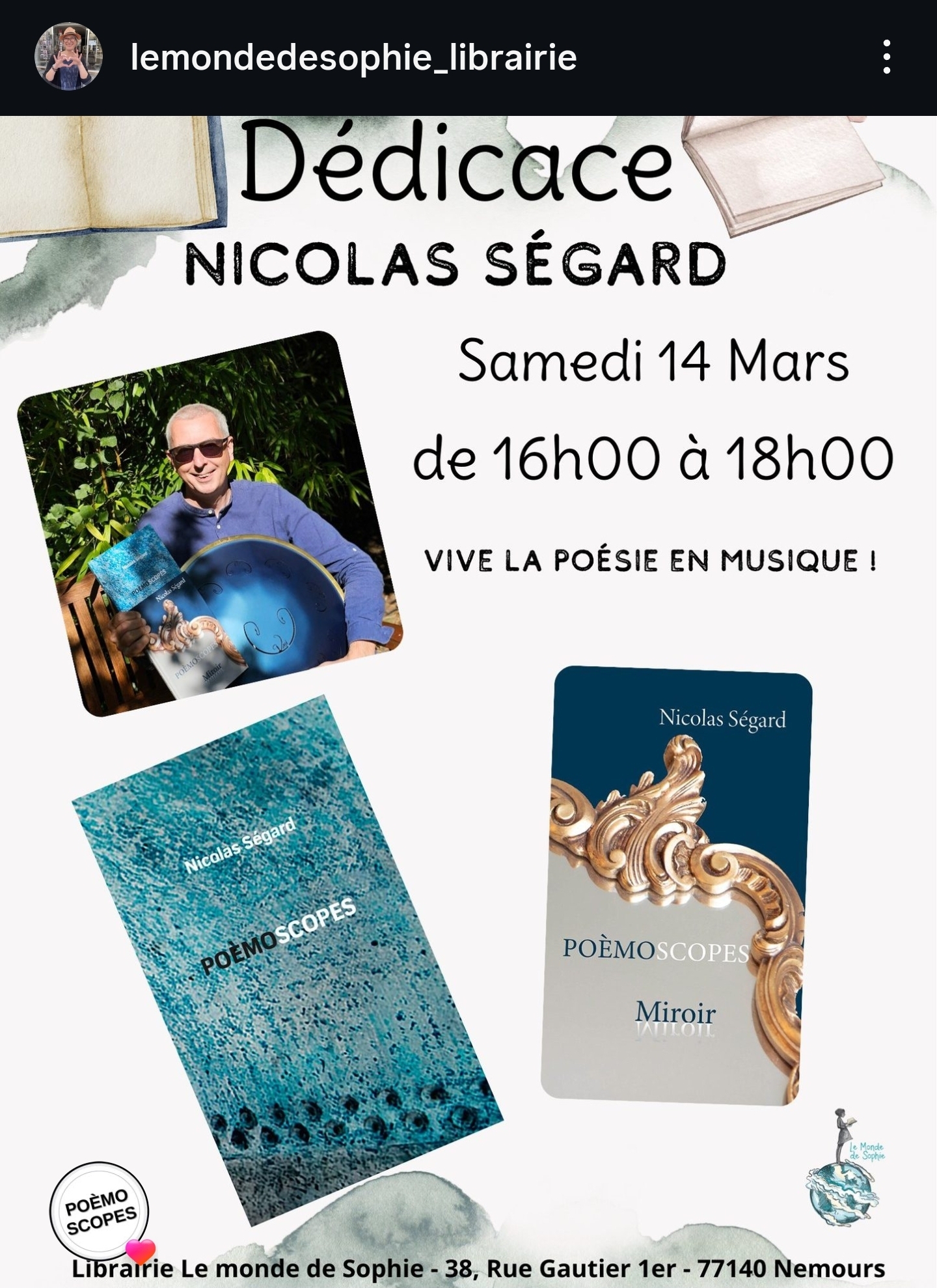 20260314 Poemoscopes affiche dedicace Nemours